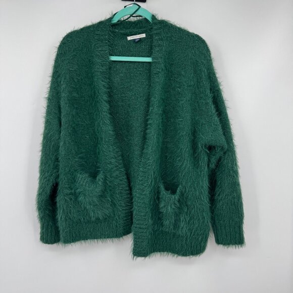American Eagle Outfitters Sweaters - American Eagle Outfitters Cardigan Sweater Womens XS Green Longsleeve Open Front